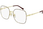 Glasses Gucci GG0883OA 002 Kwadratowe Złote