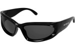 Okulary przeciwsłoneczne Balenciaga BB0157S 001 Prostokątne Czarne