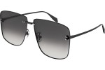 Okulary przeciwsłoneczne Alexander McQueen AM0343S 001 Oversize Srebrne