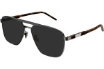 Okulary przeciwsłoneczne Gucci GG1164S 001 Pilotki (Aviator) Srebrne