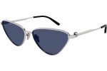 Okulary przeciwsłoneczne Balenciaga BB0166S 003 Kocie oczy Szare