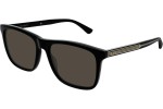 Okulary przeciwsłoneczne Gucci GG0381SN 007 Kwadratowe Czarne