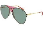 Okulary przeciwsłoneczne Gucci GG0740S 004 Pilotki (Aviator) Złote