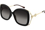 Okulary przeciwsłoneczne Gucci GG1021S 002 Kwadratowe Czarne