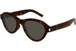 Okulary przeciwsłoneczne Saint Laurent SL520 SUNSET 002 Owalne Havana