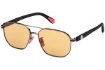 Okulary przeciwsłoneczne Moncler ML0242-H 08E Kwadratowe Srebrne