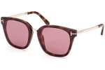 Okulary przeciwsłoneczne Tom Ford FT1014 52Y Kwadratowe Havana
