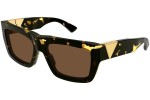 Okulary przeciwsłoneczne Bottega Veneta BV1178S 002 Kwadratowe Havana