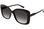 Okulary przeciwsłoneczne Chloe CH0125S 001 Oversize Czarne
