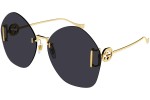 Okulary przeciwsłoneczne Gucci GG1203S 002 Oversize Złote