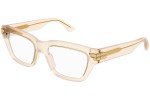 Okulary korekcyjne Bottega Veneta BV1190O 004 Kwadratowe Beżowe