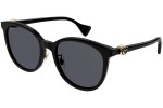 Okulary przeciwsłoneczne Gucci GG1180SK 002 Okrągłe Czarne