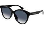 Okulary przeciwsłoneczne Gucci GG1171SK 002 Okrągłe Czarne