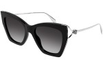 Okulary przeciwsłoneczne Alexander McQueen AM0375S 001 Kocie oczy Czarne