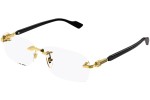 Okulary korekcyjne Gucci GG1221O 001 Prostokątne Złote