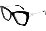 Okulary korekcyjne Alexander McQueen AM0376O 001 Kocie oczy Czarne