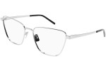 Okulary korekcyjne Saint Laurent SL551 OPT 002 Kocie oczy Srebrne