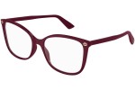 Okulary korekcyjne Gucci GG0026O 012 Kocie oczy Czerwone