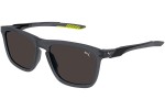 Zonnebril Puma PU0376S 001 Vierkant Grijs