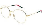 Okulary korekcyjne Gucci GG1201O 001 Okrągłe Złote