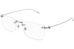 Okulary korekcyjne Mont Blanc MB0241O 001 Prostokątne Srebrne