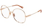 Glasses Chloe CH0138O 002 Oversize Złote