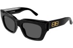Okulary przeciwsłoneczne Balenciaga BB0234S 001 Kwadratowe Czarne
