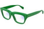 Okulary przeciwsłoneczne Gucci GG1365S 003 blue-light [non-prescription] Kwadratowe Zielone