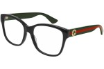 Okulary korekcyjne Gucci GG0038ON 011 Kwadratowe Czarne