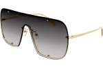 Okulary przeciwsłoneczne Alexander McQueen AM0362S 003 Oversize Złote