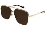 Okulary przeciwsłoneczne Gucci GG1099SA 003 Pilotki (Aviator) Złote