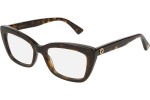 Okulary korekcyjne Gucci GG0165ON 002 Kocie oczy Havana
