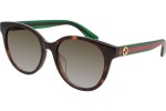 Okulary przeciwsłoneczne Gucci GG0702SKN 003 Okrągłe Havana
