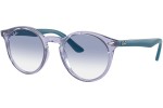 Okulary przeciwsłoneczne Ray-Ban Junior RJ9064S 712619 Okrągłe Fioletowe