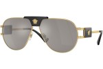 Okulary przeciwsłoneczne Versace Special Project Aviator VE2252 10026G Pilotki (Aviator) Złote