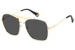 Okulary przeciwsłoneczne Polaroid PLD6201/S/X J5G/M9 Polarized Kwadratowe Złote