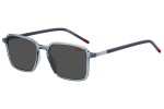 Okulary przeciwsłoneczne HUGO HG1228/S PJP/IR Kwadratowe Niebieskie