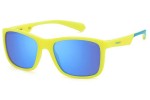 Okulary przeciwsłoneczne Polaroid Junior PLD8053/S 05B/5X Polarized Kwadratowe Żółte