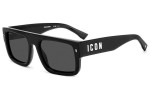 Solbriller Dsquared2 ICON0008/S 807/IR Firkantet Sort