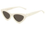 Okulary przeciwsłoneczne Jimmy Choo ADDY/S SZJ/IR Kocie oczy Białe