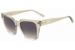 Okulary przeciwsłoneczne Love Moschino MOL065/S 10A/FF Kwadratowe Beżowe