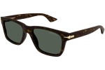 Okulary przeciwsłoneczne Mont Blanc MB0263S 002 Kwadratowe Havana