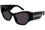 Okulary przeciwsłoneczne Balenciaga BB0259S 001 Kocie oczy Czarne