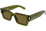 Okulary przeciwsłoneczne Saint Laurent SL572 005 Prostokątne Zielone