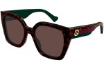 Okulary przeciwsłoneczne Gucci GG1300S 002 Kwadratowe Havana