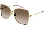 Okulary przeciwsłoneczne Gucci GG1282SA 003 Kwadratowe Złote