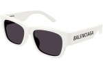 Okulary przeciwsłoneczne Balenciaga BB0262SA 003 Prostokątne Białe