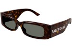 Okulary przeciwsłoneczne Balenciaga BB0260S 002 Prostokątne Havana