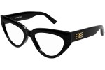 Okulary korekcyjne Balenciaga BB0276O 001 Kocie oczy Czarne