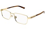 Okulary korekcyjne Gucci GG1291O 002 Prostokątne Złote